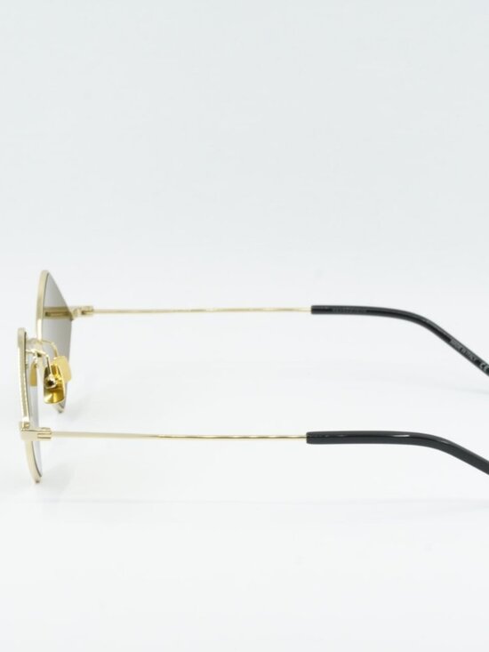 Saint Laurent SL302LISA 011 Geometric Sunglasses - Gold / Brown main image 2